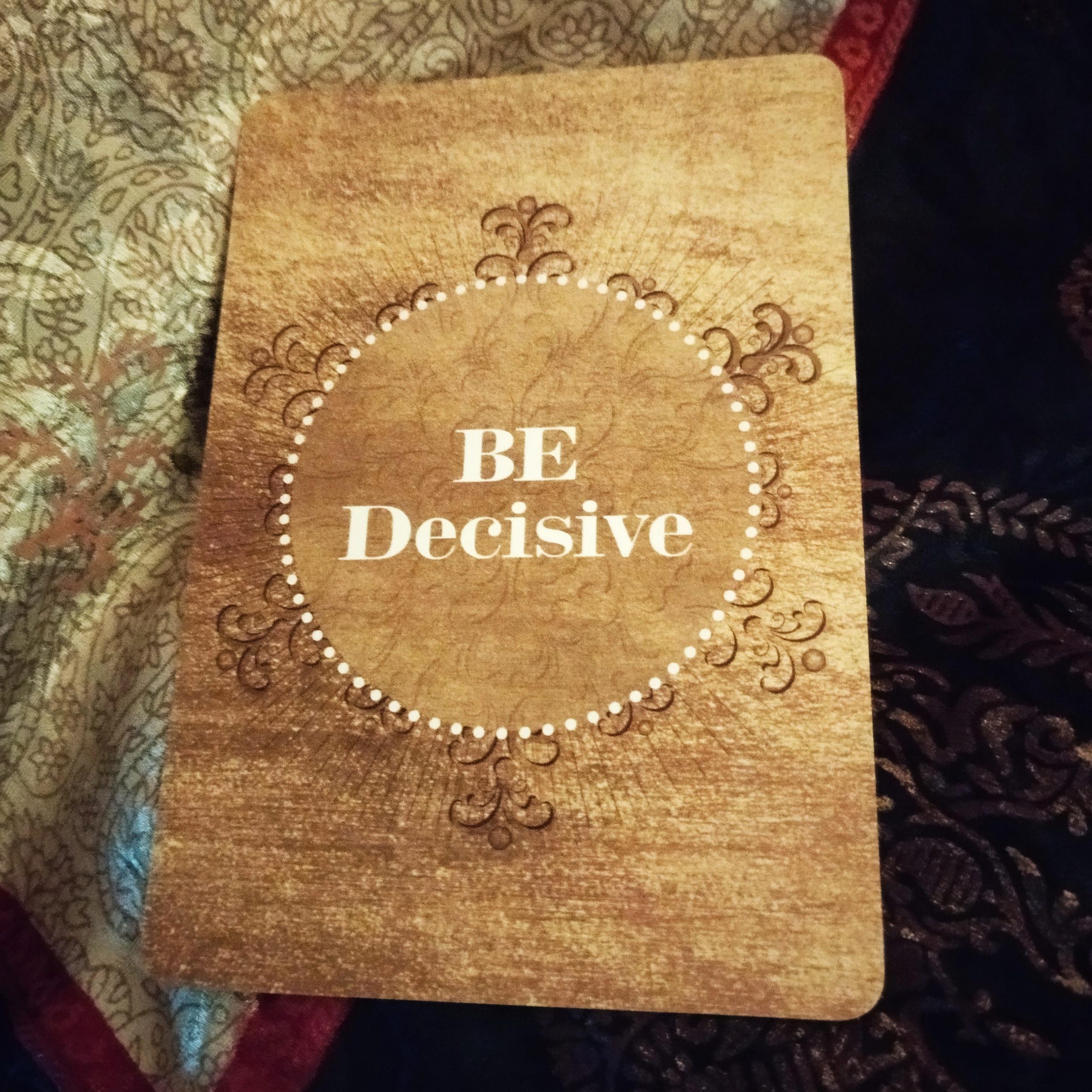 be decisive