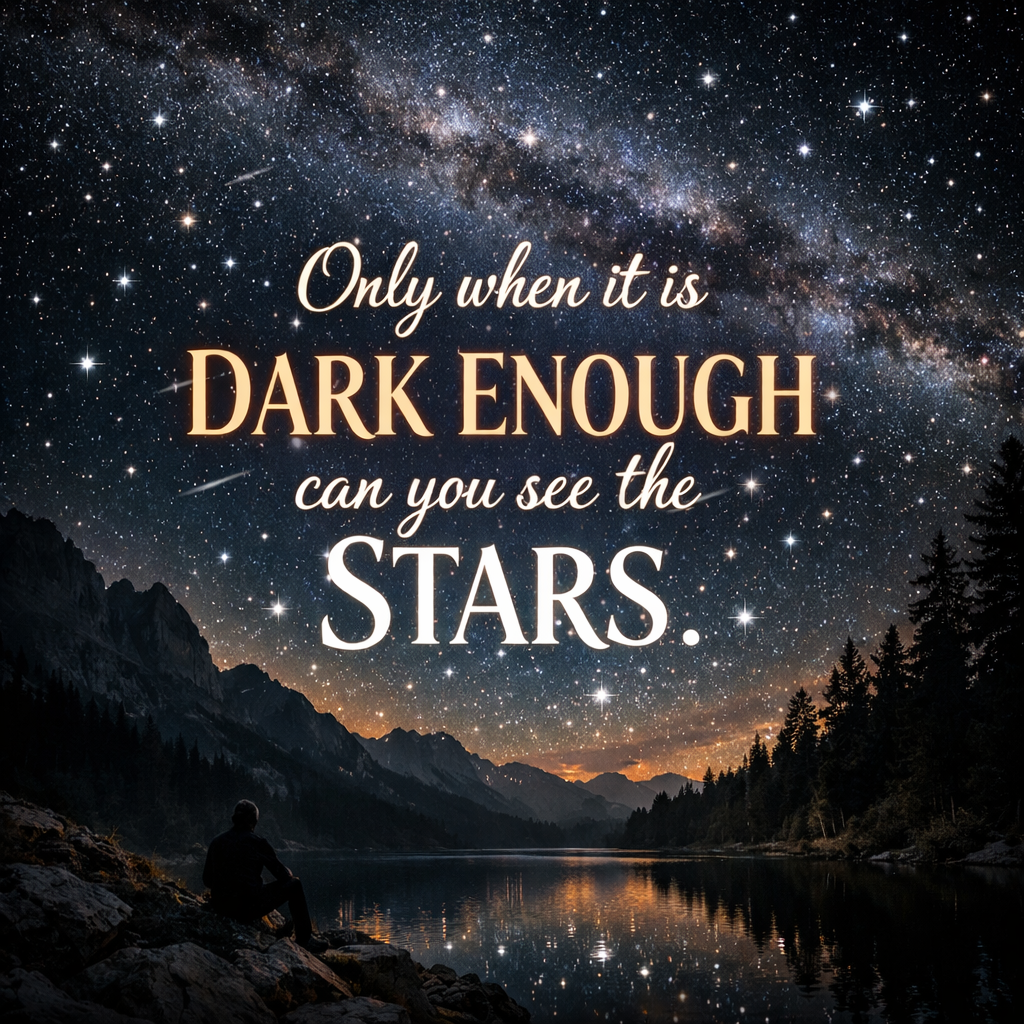 only when its dark enough..